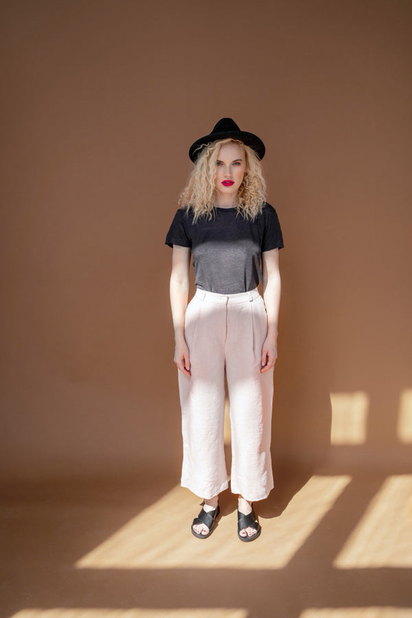 Linen Pants Summer Pants Trousers Lucinda Pink