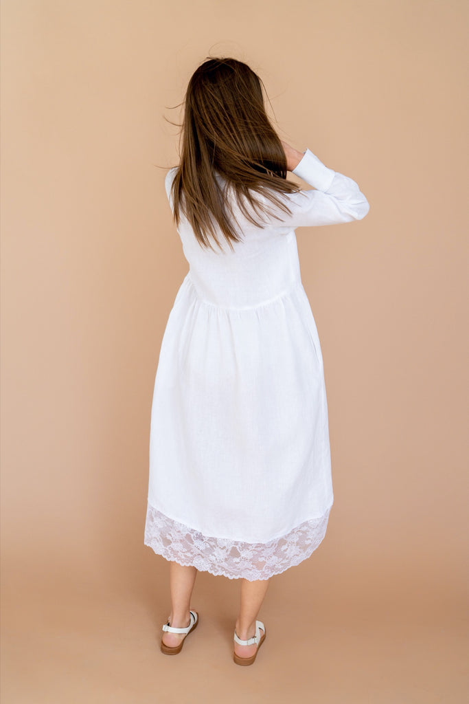 Linen and best sale lace clothing